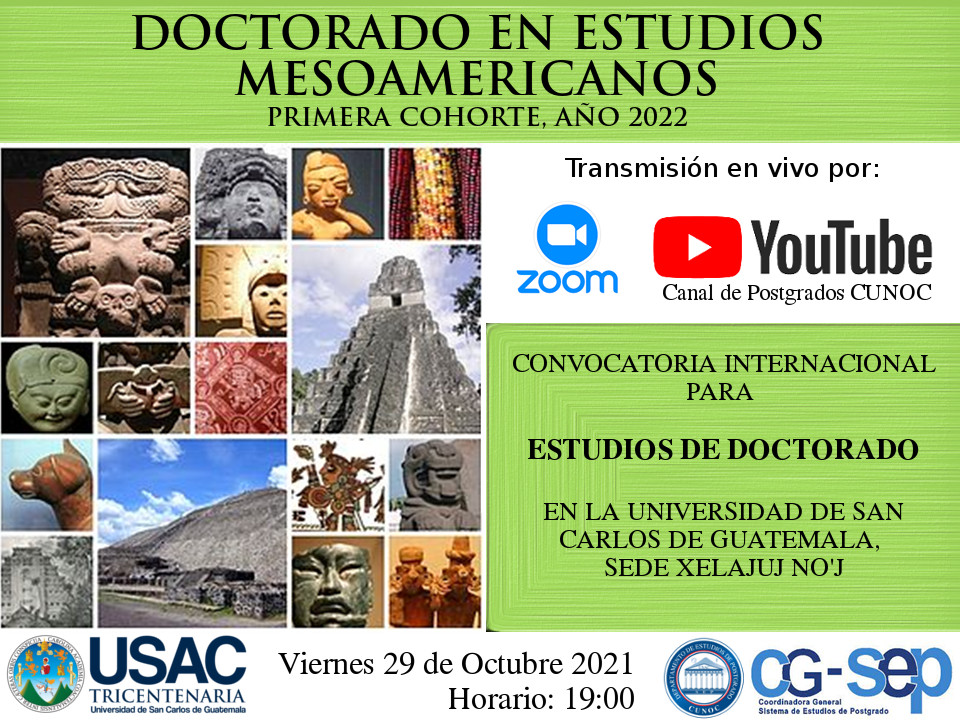 Presentación y Convocatoria Doctorado en Estudios Mesoamericanos