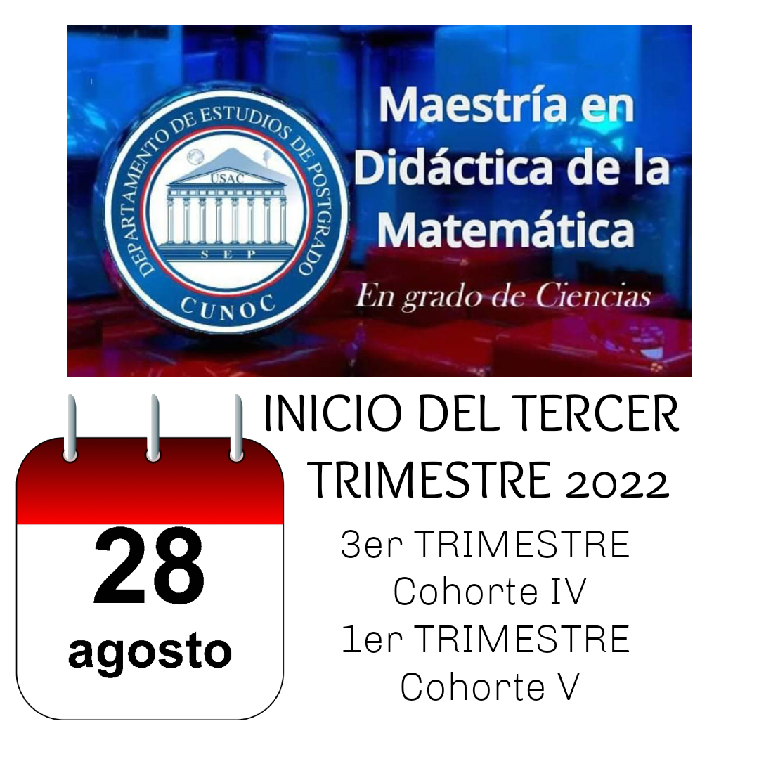 Inicio de 3er Trimestre Didáctica de la Matemática