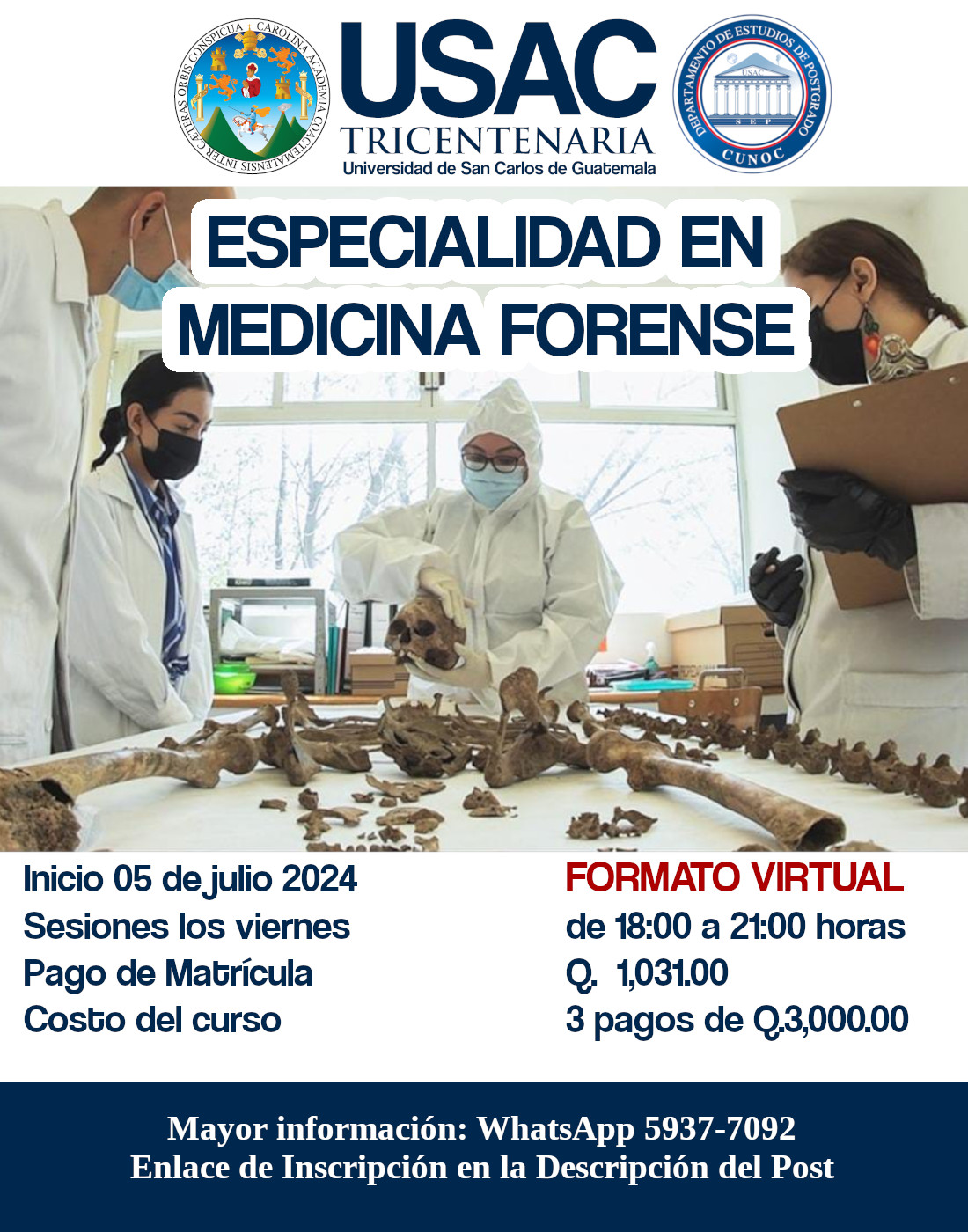 Postgrado de Especialidad en Medicina Forense