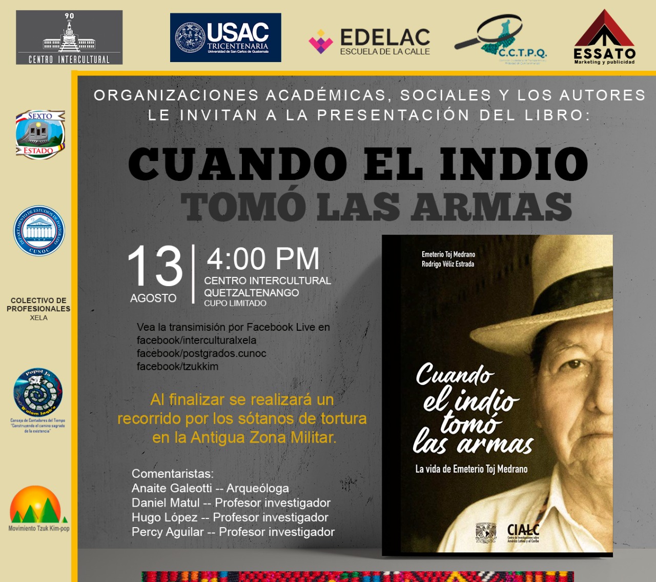 Presentación del Libro Cuando el Indio toma las Armas