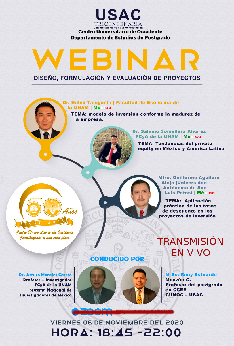 Webinar Diseño Formulación y Evaluación de Proyectos