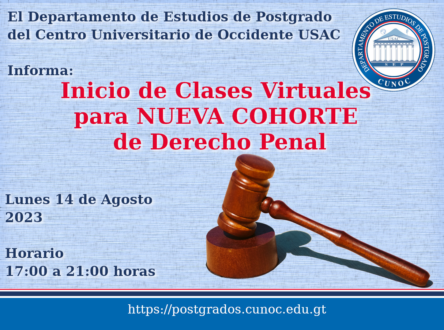 Inicio de Clases Derecho Penal Nueva Cohorte 2023