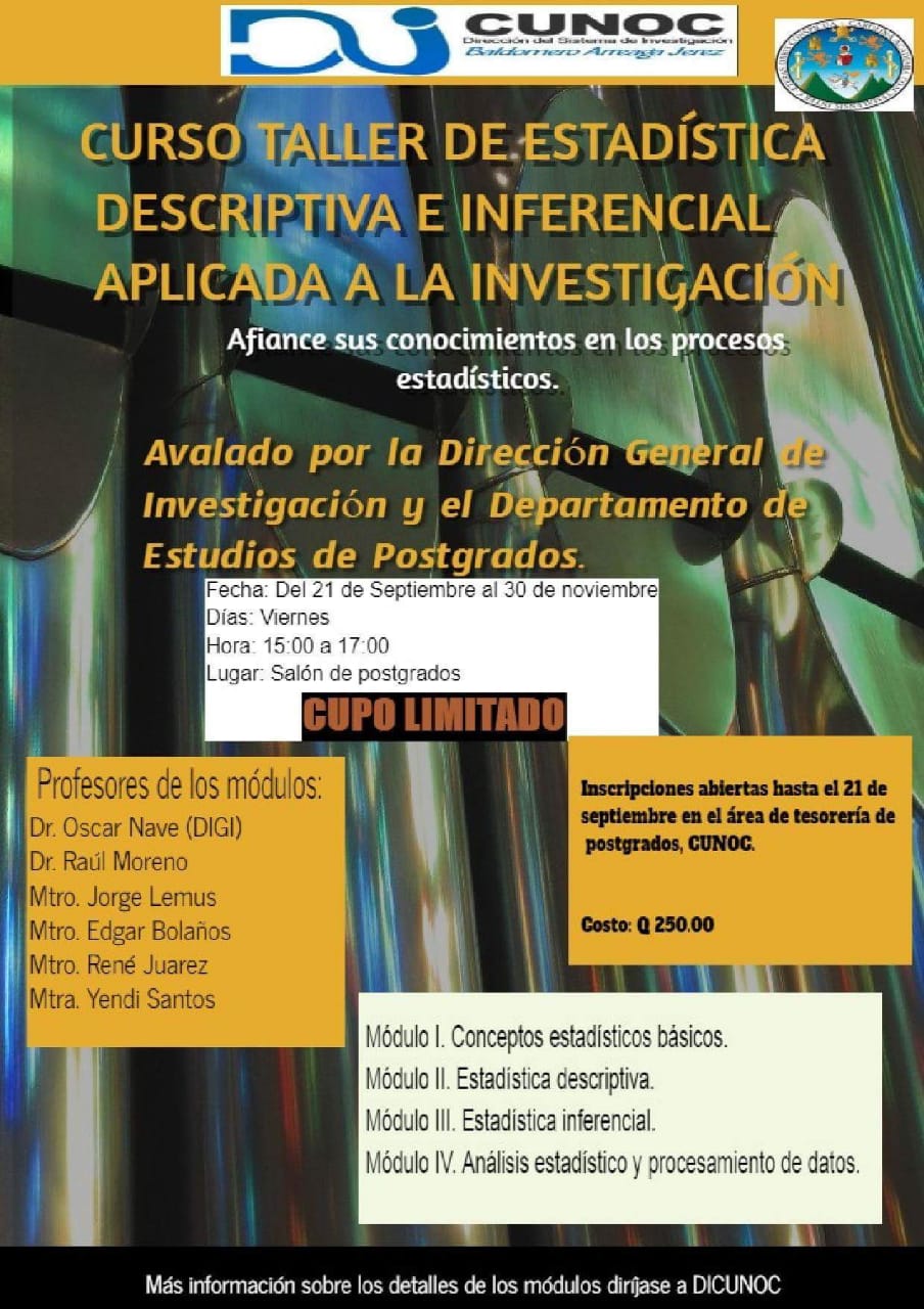 Taller de Estadística para Investigación