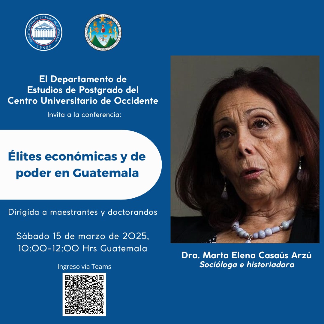 Conferencia Élites económicas y de poder en Guatemala