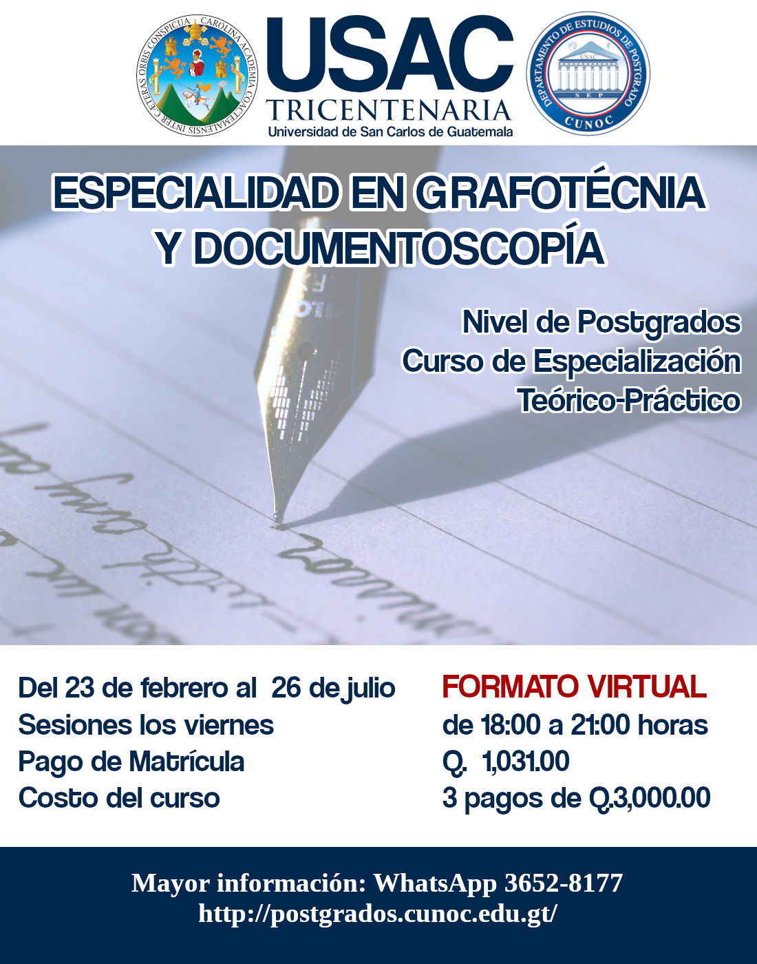 Curso de Grafotécnia y Documentoscopía 2024