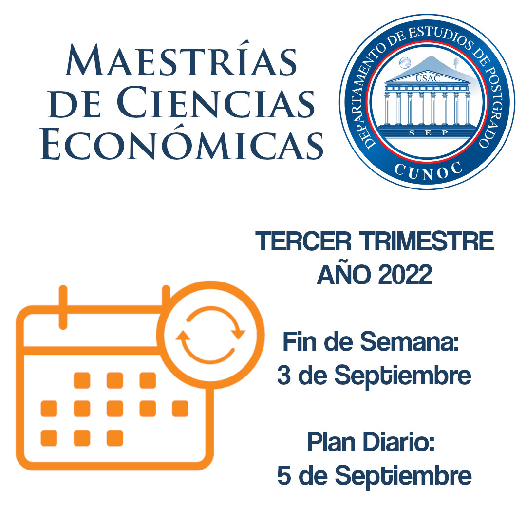 Inicio de 3er Trimestre Ciencias Económicas