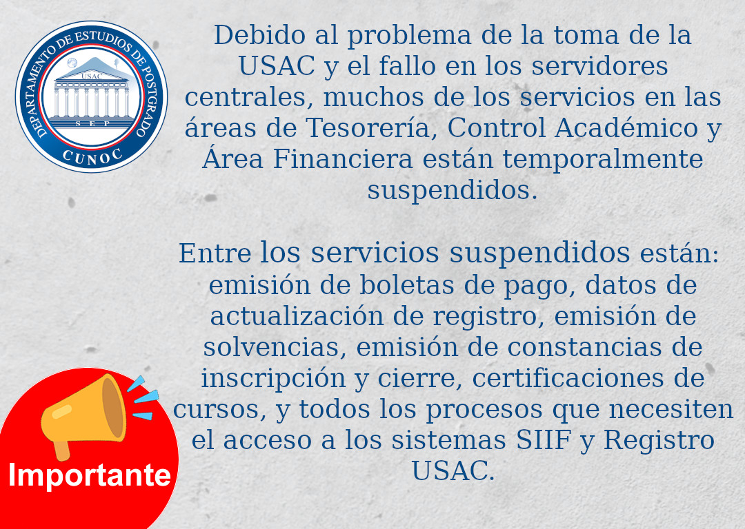Comunicado de Postgrados
