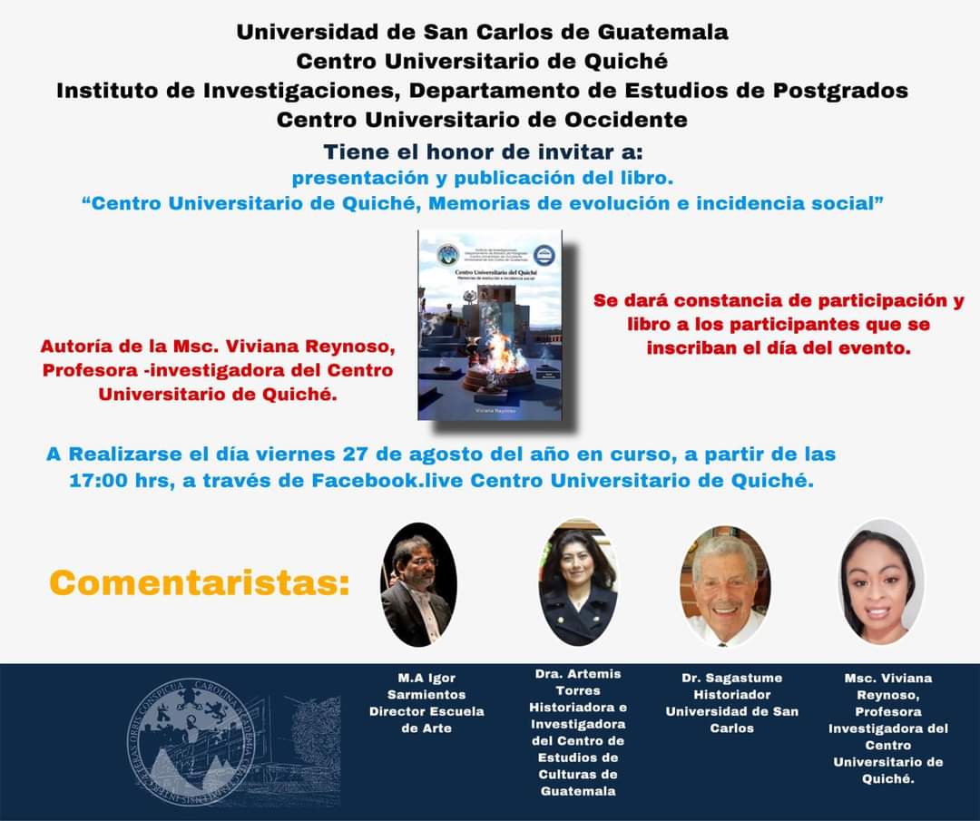 Presentación del Libro "Centro Universitario de Quiché, Memorias de evolución e incidencia social"