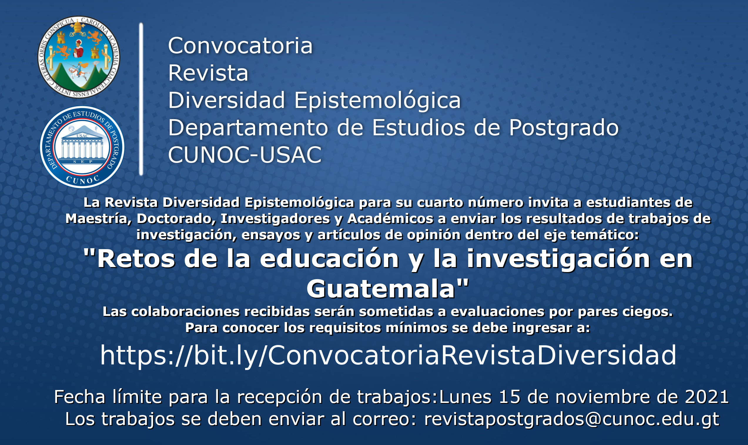 Convocatoria para Revista Diversidad Epistemológica
