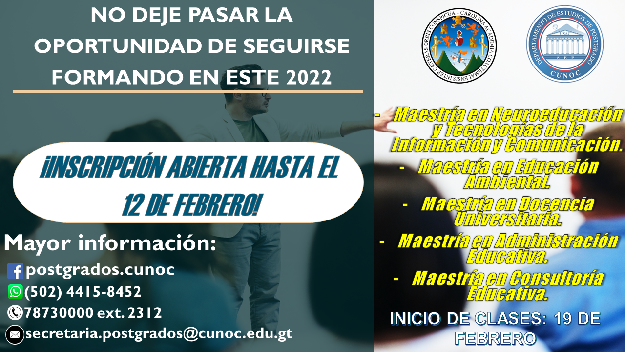 Maestrías en Educación  2022