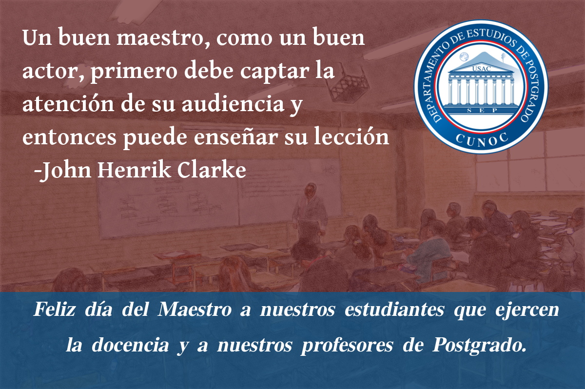 Feliz día del Maestro