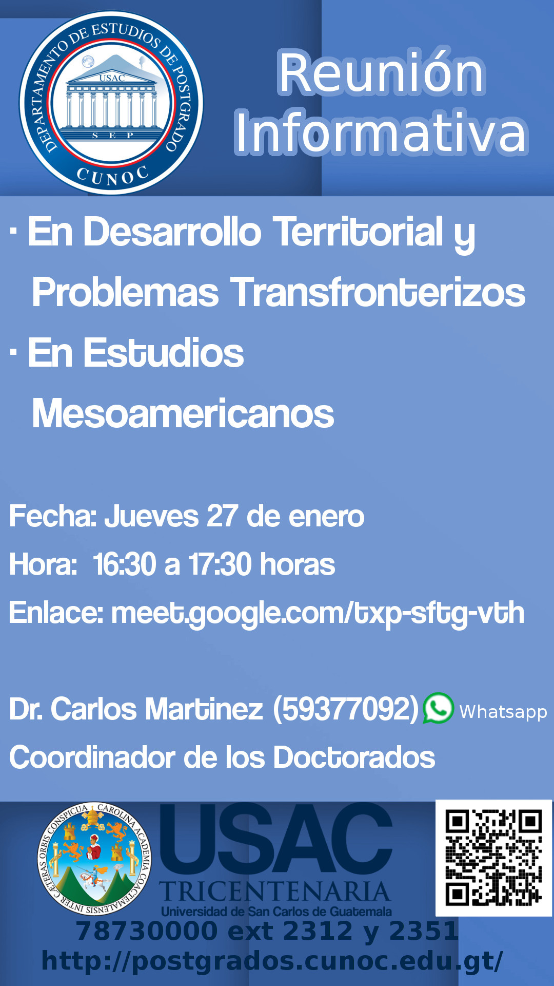 Reunión Informativa para Doctorados