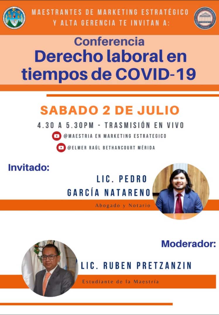 Conferencia Derecho Laboral en tiempos de COVID-19