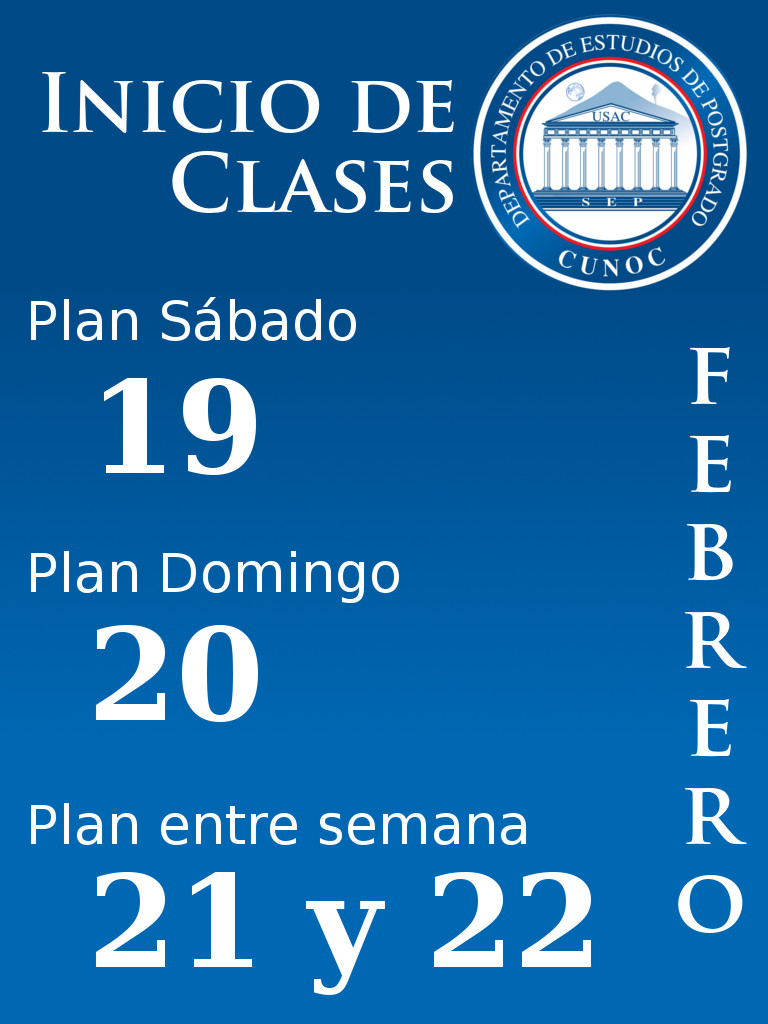 Inicio de clases ciclo 2022