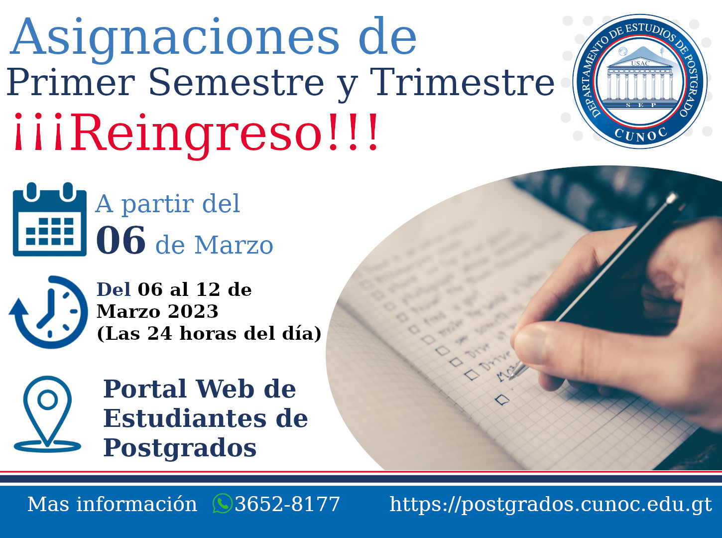 Asignaciones de Primer Trimestre y Primer Semestre 2023