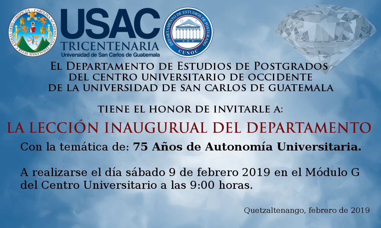 Lección Inaugural 2019
