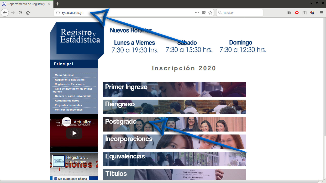 Pasos para Re-Inscripción 2020