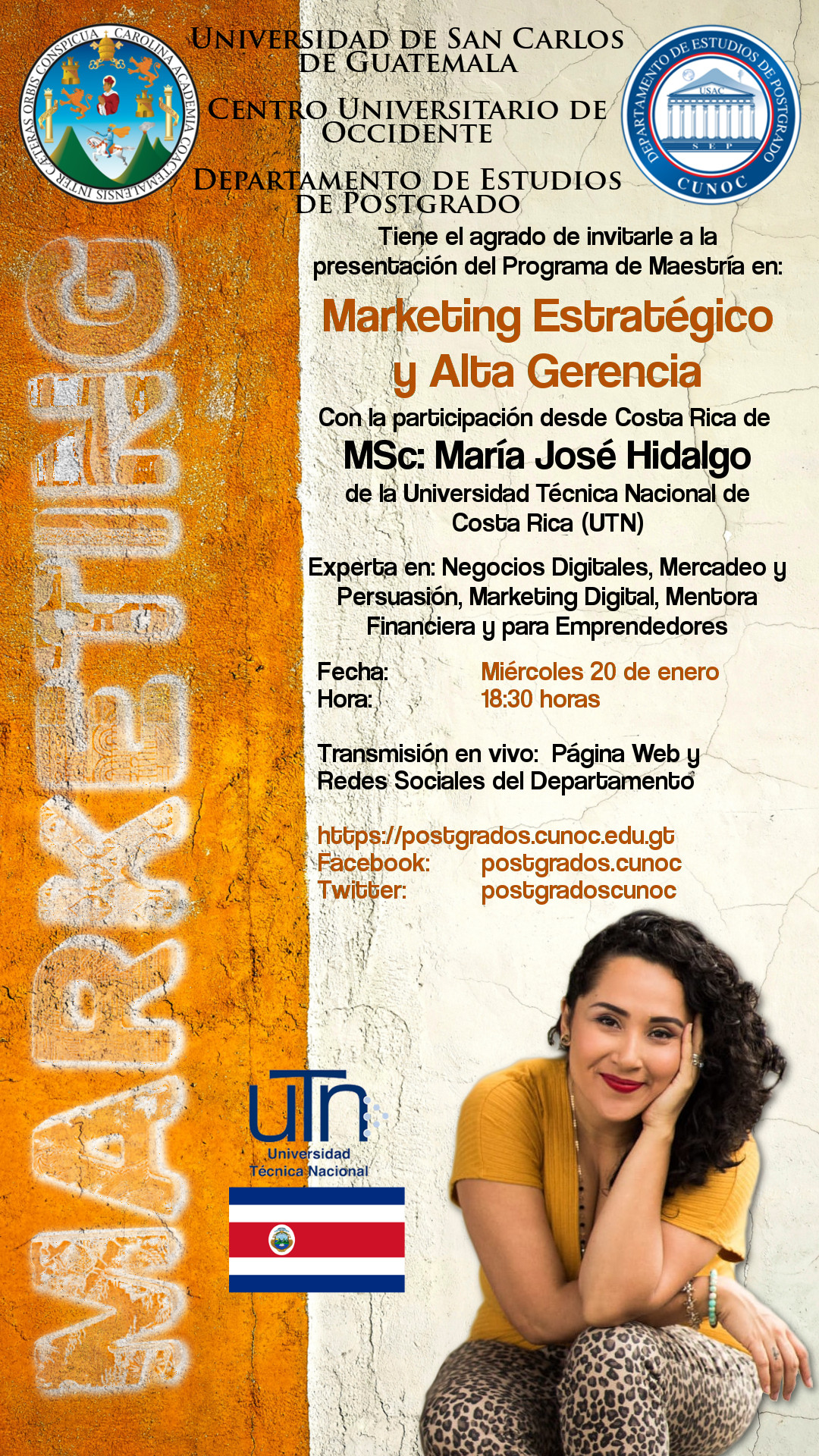 Transmisión en vivo de Marketing Digital y Alta Gerencia