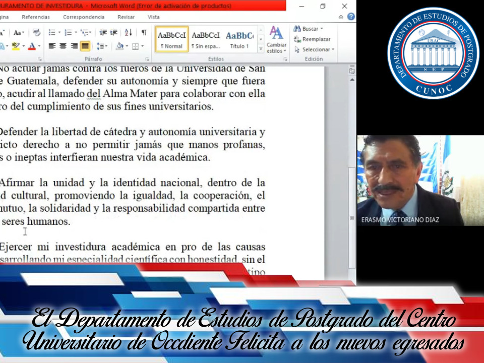 Graduación Erasmo Díaz