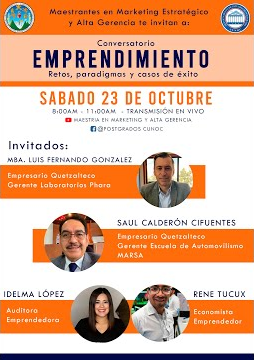 Conversatorio Emprendimiento Retos, paradigmas y casos de éxito
