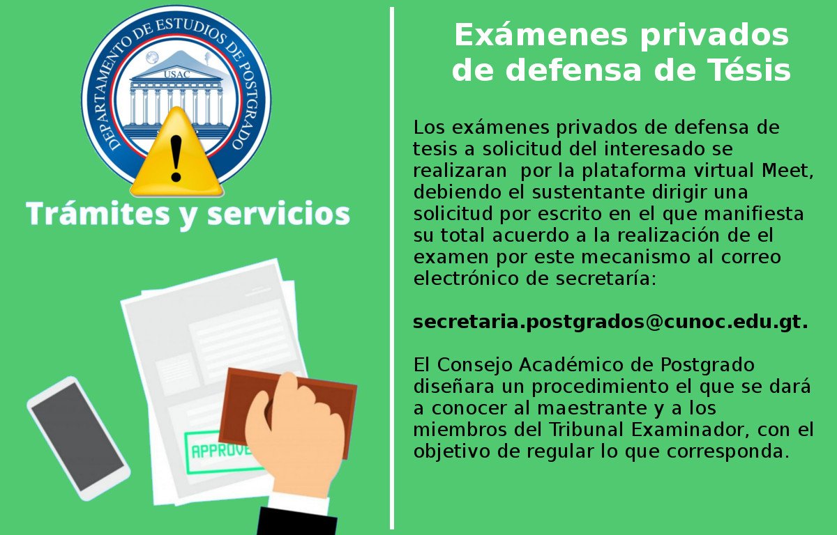 Trámites referentes a tésis Abril 2020