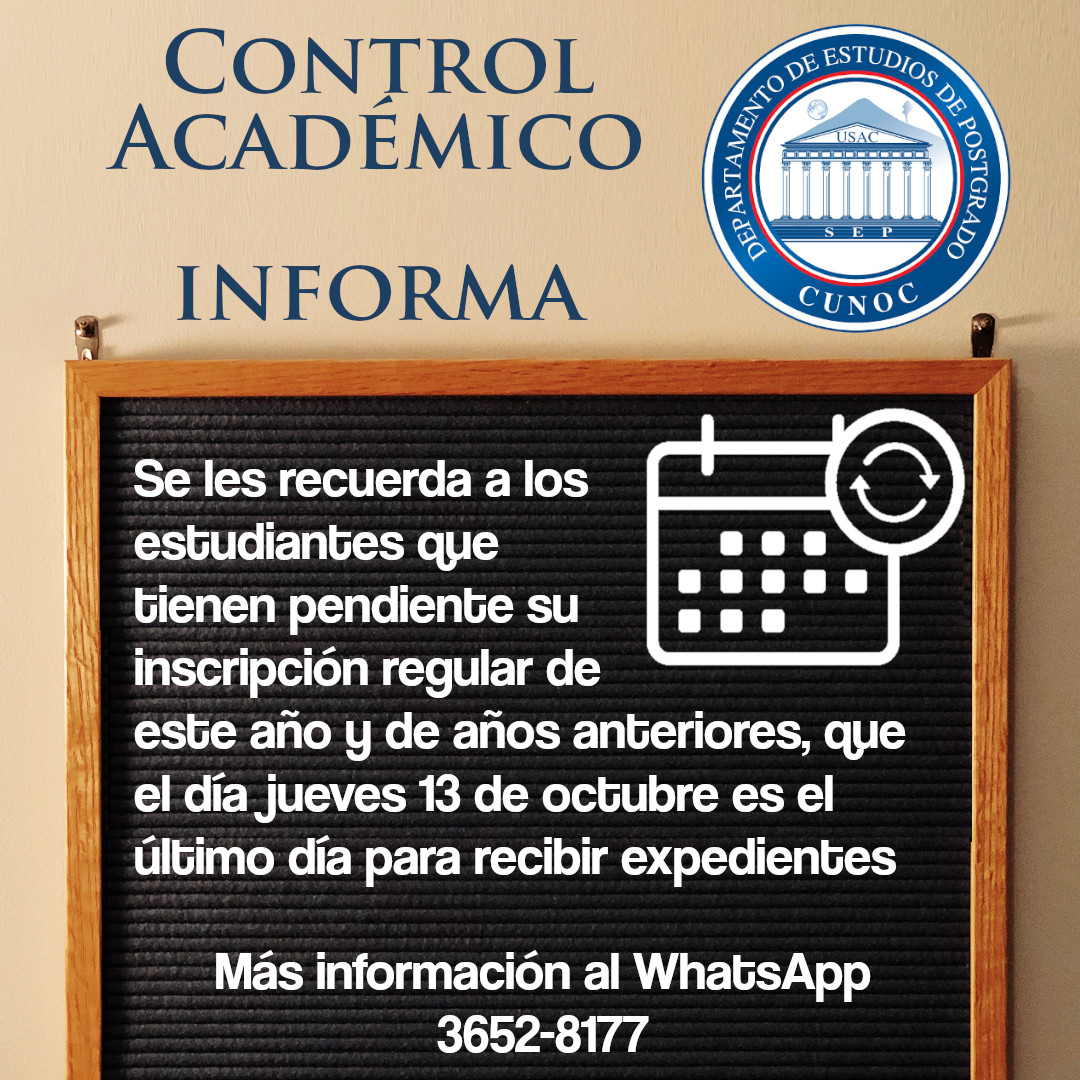 Recepción de papelería para inscripciones