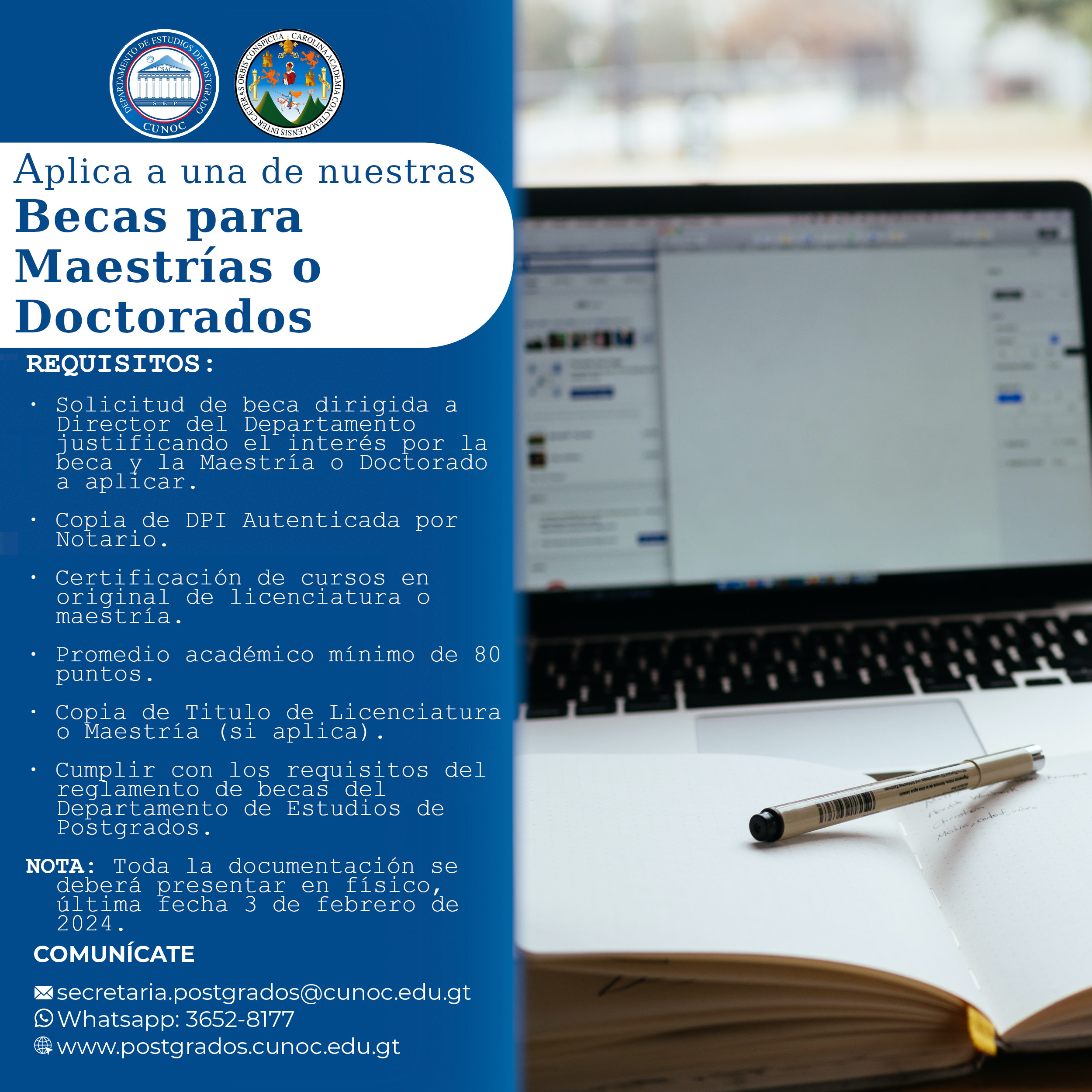 Becas para Maestrías y Doctorados