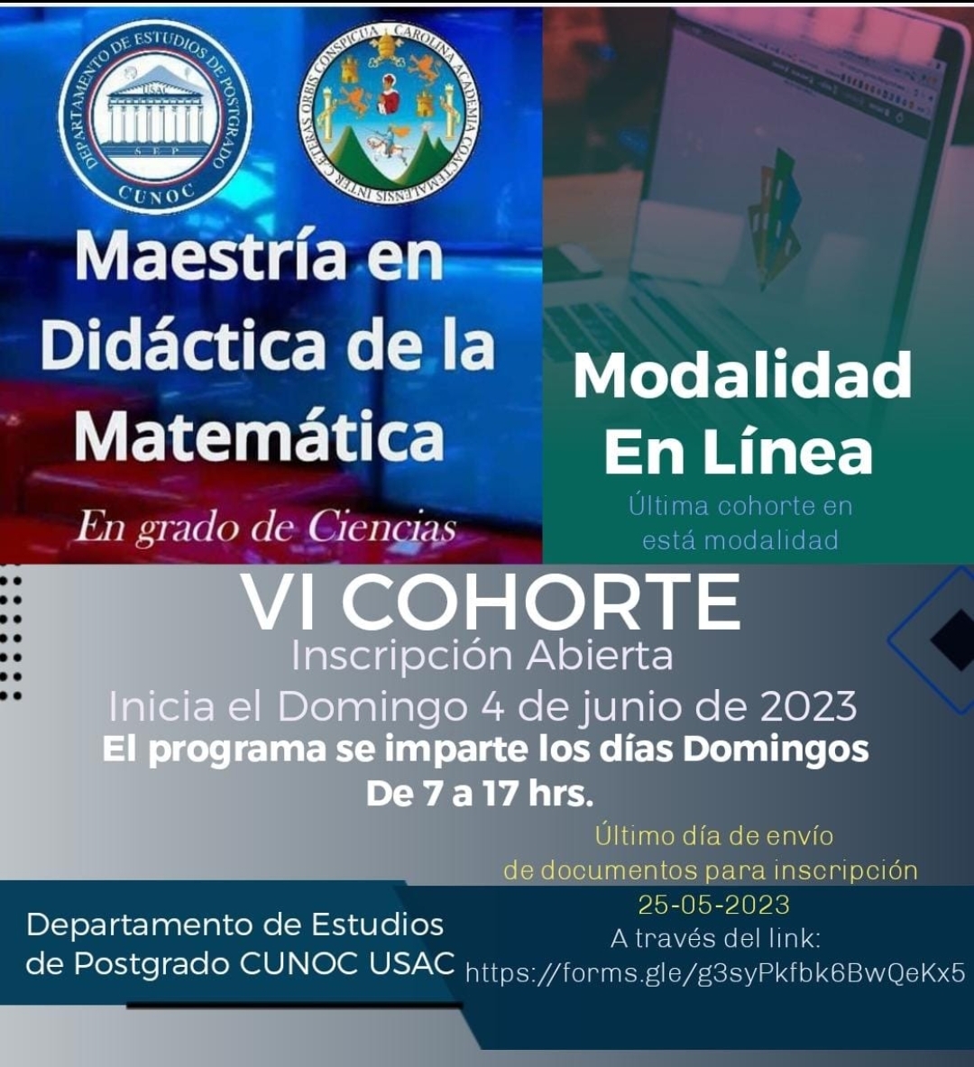 VI Cohorte de Maestría en Didáctica de la Matemática