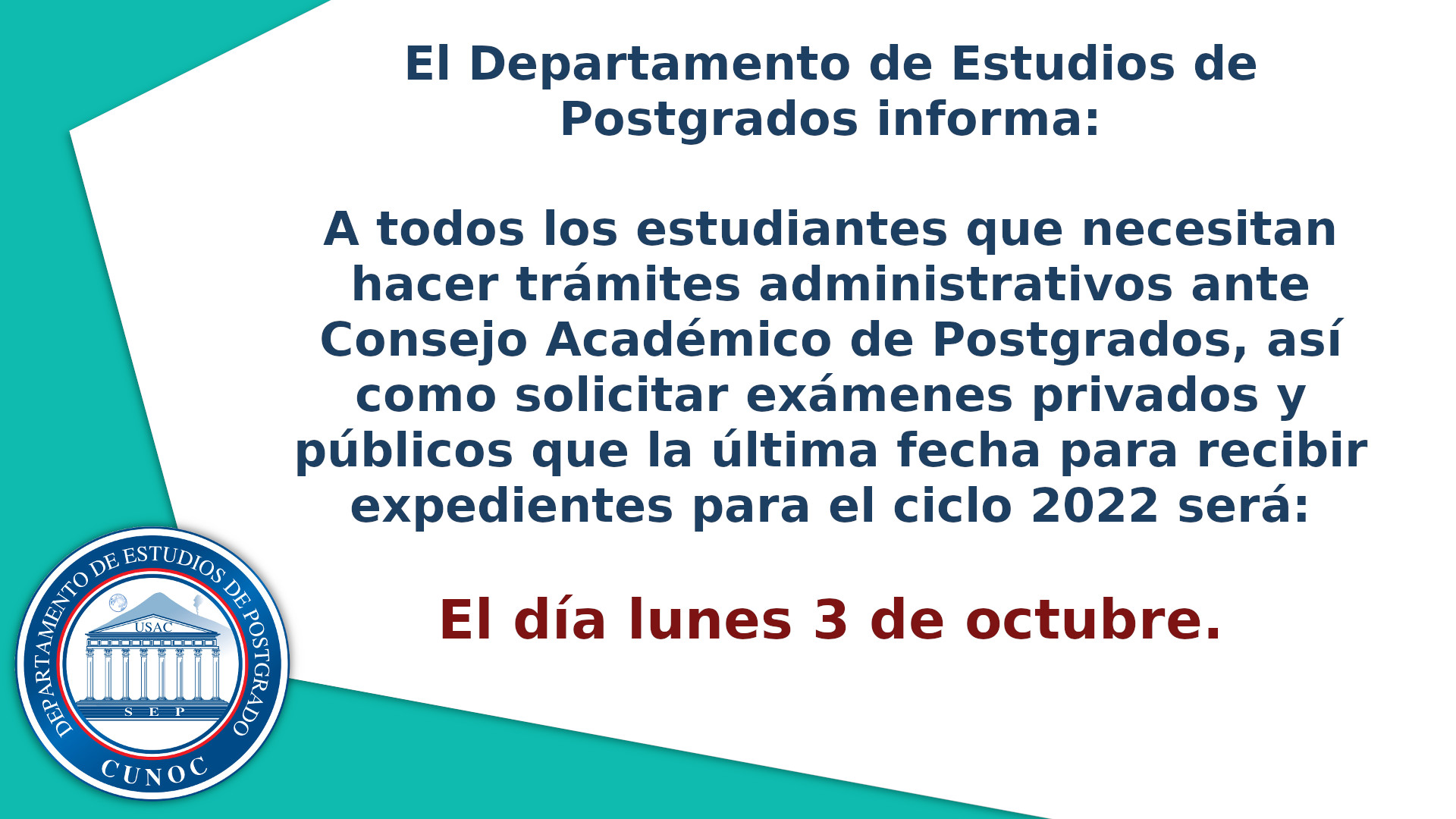 Último día para trámites CAP 2022