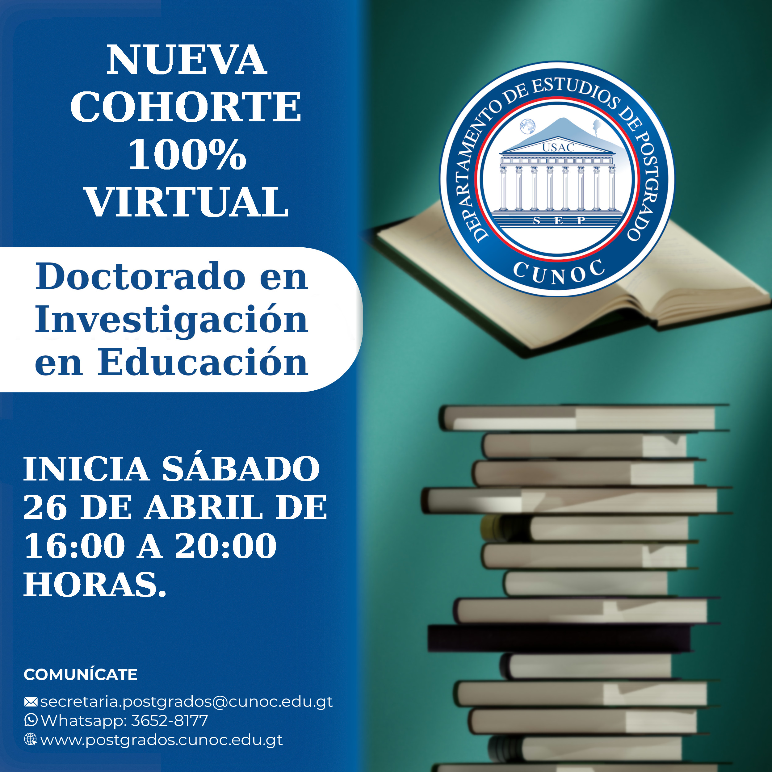 Doctorado en Investigación en Educación Cohorte 2025 Virtual