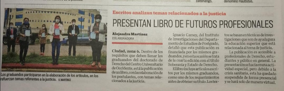 Libro de Doctorando de Derecho
