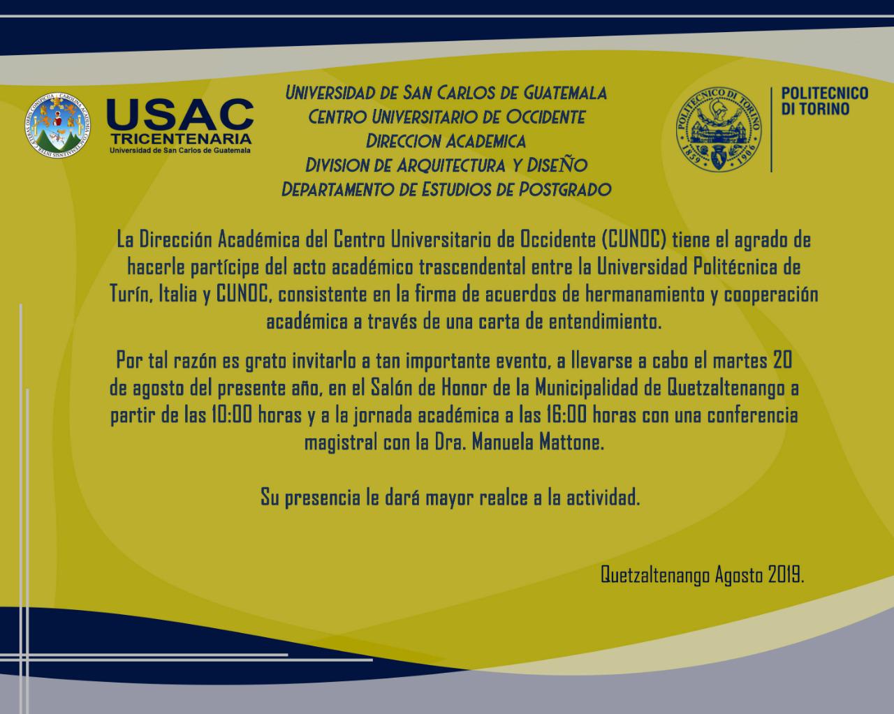 Conferencia Magistral y Firma de Carta de Entendimiento
