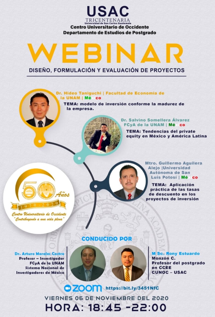 Webinar Diseño Formulación y Evaluación de Proyectos