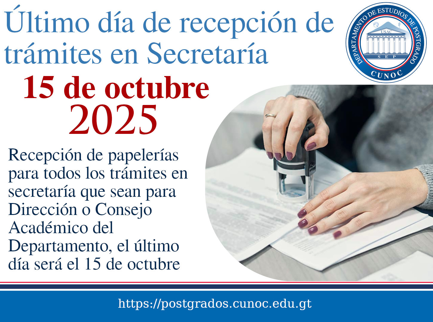 Recepción de Trámites 2025