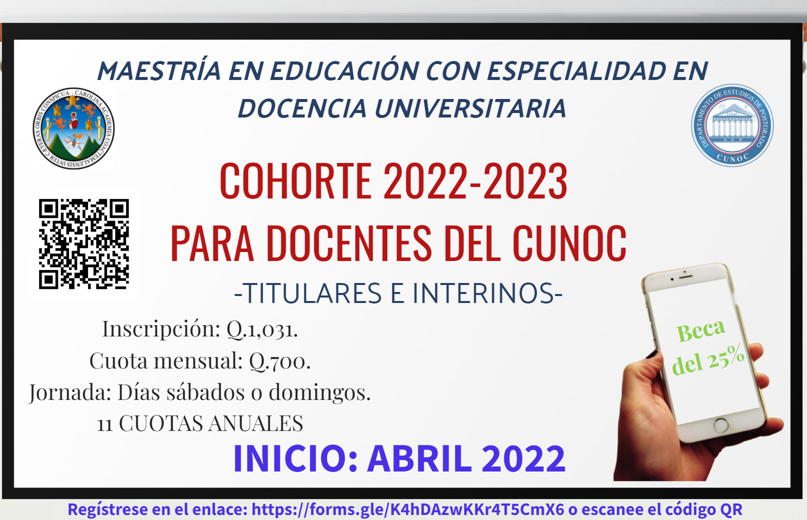 Maestría en Docencia para Docentes del CUNOC