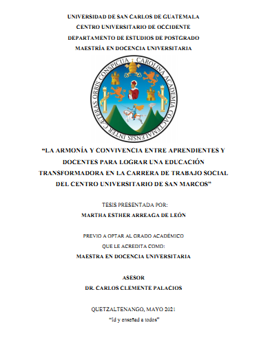 La armonia y convivencia entre aprendientes y docentes para lograr una educación transformadora en la carrera de trabajo social
