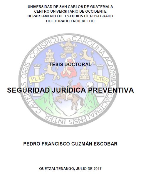 SEGURIDAD JURÍDICA PREVENTIVA 